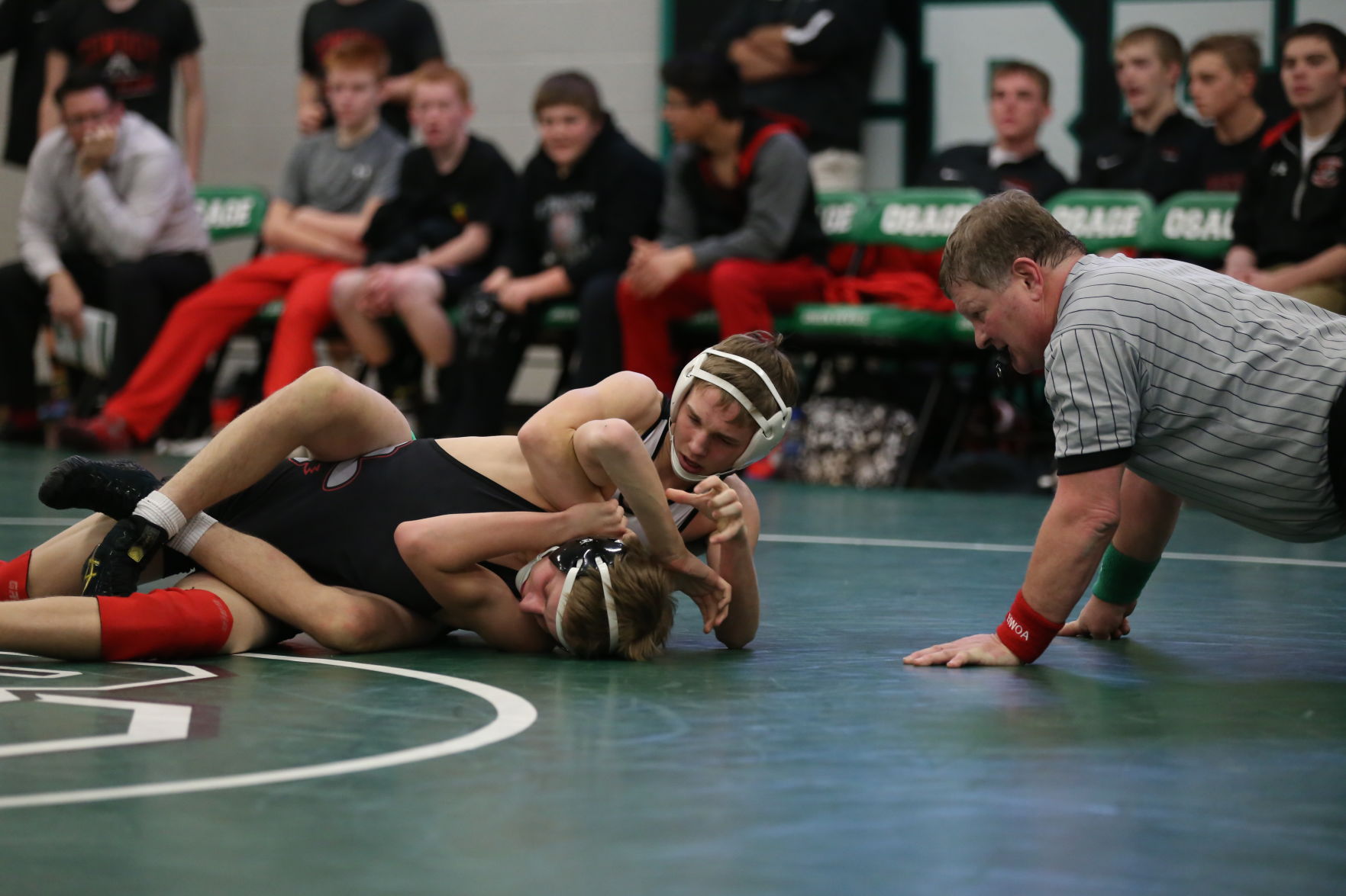Osage, Forest City, Clarion and New Hampton wrestling, Dec. 22, 2017